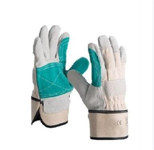 GRİ YEŞİL TAKVİYELİ DERİ ELDİVEN JN110